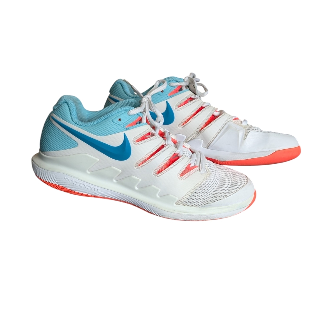 Nike Women's White and Teal Athletic Shoes - Picture 2 of 9